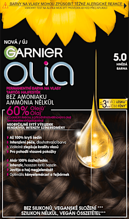 Farba na vlasy - 5.0 hnedá GARNIER olia