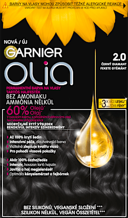 Farba na vlasy - 2.0 čierny diamant GARNIER olia