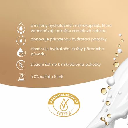 Advanced Care nourishing silk sprchový gel Dove