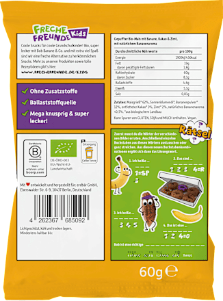 Kindersnack Knusper Donuts Banane, Kakao & Zimt ab 3 Jahren Freche Freunde