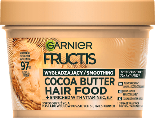 Maska do włosów wygładzający Cocoa Butte Hair Food GARNIER