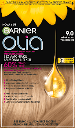 Farba na vlasy - 9.0 svetlá blond GARNIER olia