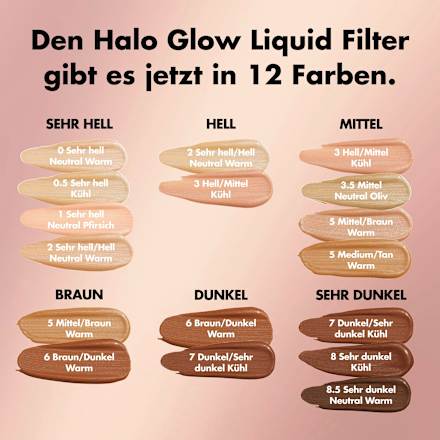 Foundation Halo Glow Liquid Filter 5 Medium/Tan e.l.f. Cosmetics