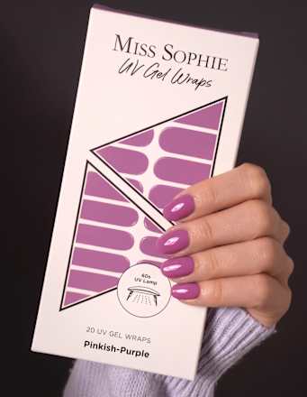 Nálepky na nechty UV Gel Wraps Pinkish-Purple MISS SOPHIE