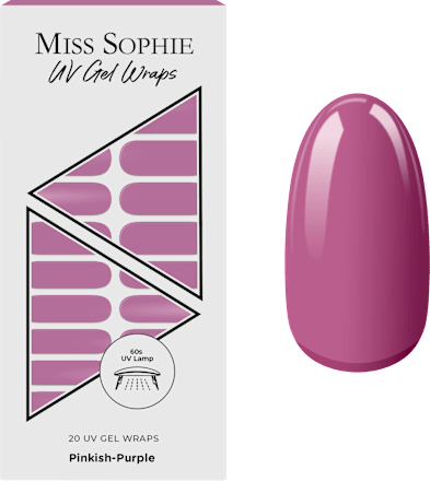 Nálepky na nechty UV Gel Wraps Pinkish-Purple MISS SOPHIE