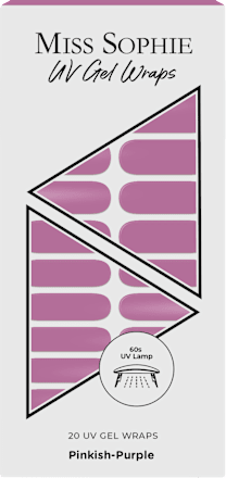 Nálepky na nechty UV Gel Wraps Pinkish-Purple MISS SOPHIE