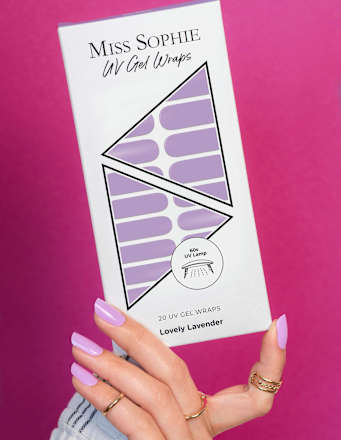 Nálepky na nechty UV Gel Wraps Lovely Lavender MISS SOPHIE