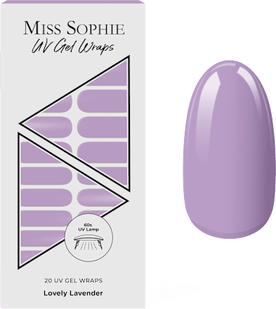Nálepky na nechty UV Gel Wraps Lovely Lavender MISS SOPHIE