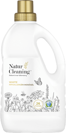 Hipoallergén mosógél fehér ruhákhoz NaturCleaning