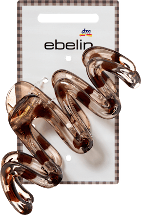 Haarklammer Maxi gewellt, braun ebelin