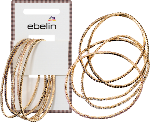 Armbänder mit Strasssteinen, Gold-Optik ebelin