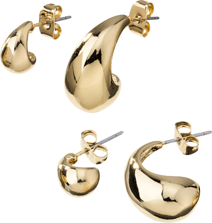 Ohrstecker Tropfenform, Gold-Optik ebelin