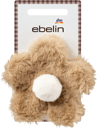Haarklammer Blume Fell-Optik, braun ebelin