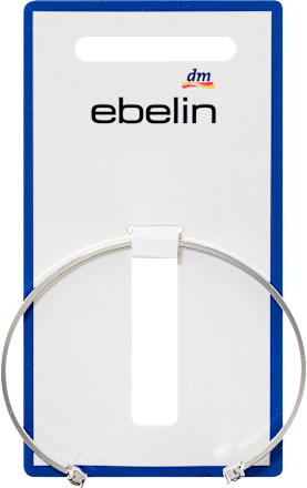 Armreif mit Strasssteinen, Silber-Optik ebelin