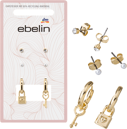Ohrstecker & Creolen, Gold-Optik ebelin