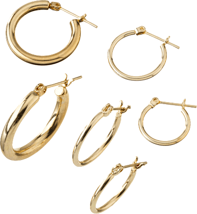 Creolen Gold-Optik ebelin