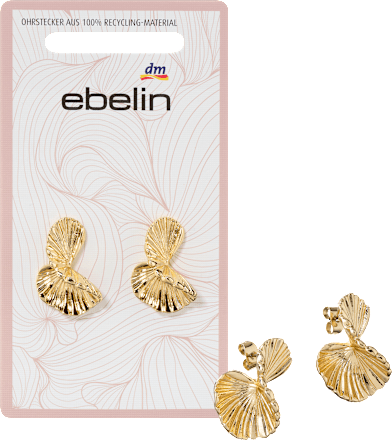 Ohrstecker abstrakt, Gold-Optik ebelin