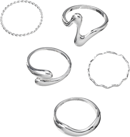 Ringe Silber-Optik ebelin