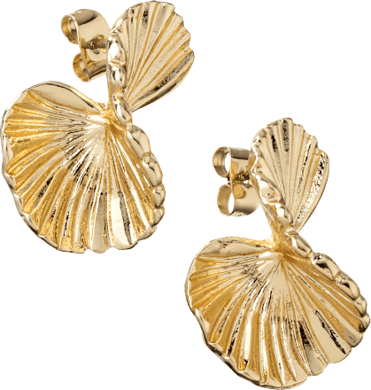 Ohrstecker abstrakt, Gold-Optik ebelin