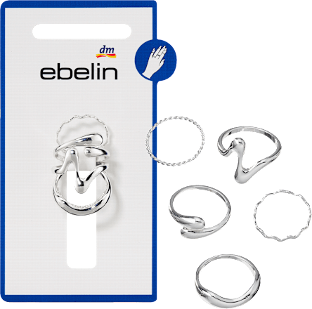 Ringe Silber-Optik ebelin