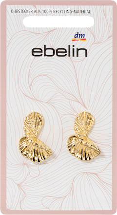 Ohrstecker abstrakt, Gold-Optik ebelin