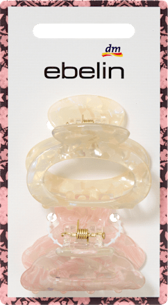 Haarklammern mit Cut-Out, beige/rosa ebelin