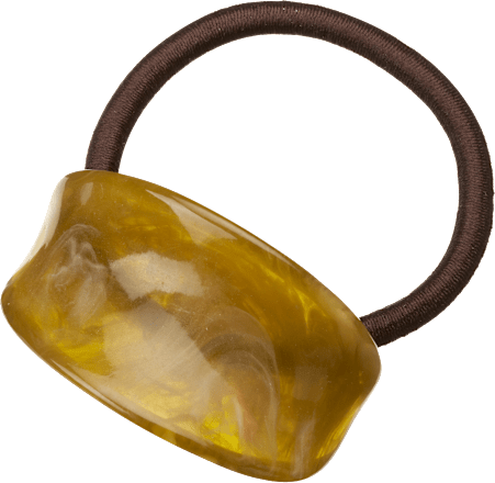 Haargummi mit Cuff, braun-grün ebelin