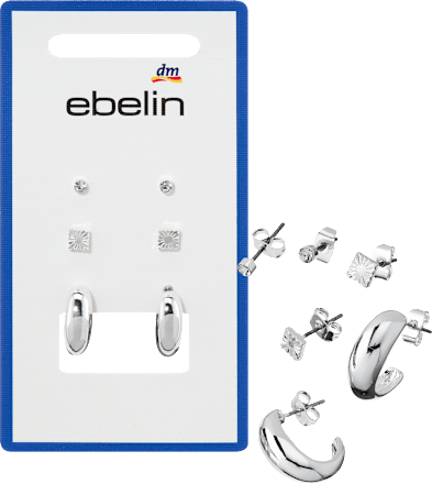 Ohrstecker Silber-Optik ebelin