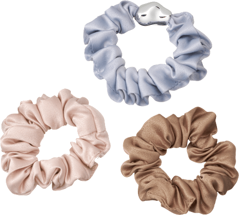 Scrunchies Satin, beige, rosa, grau ebelin