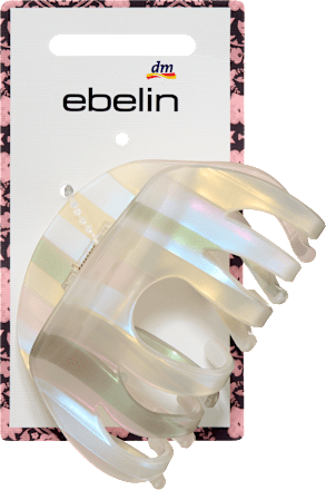 Haarklammer Streifen, pastell ebelin
