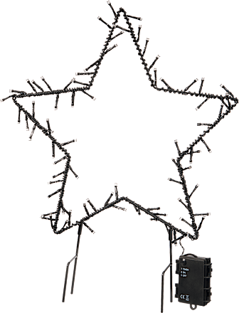LED Gartenstecker Stern (40x52 cm) BOLTZE