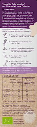 Anfangsmilch 1 aus Ziegenmilch von Geburt an Töpfer