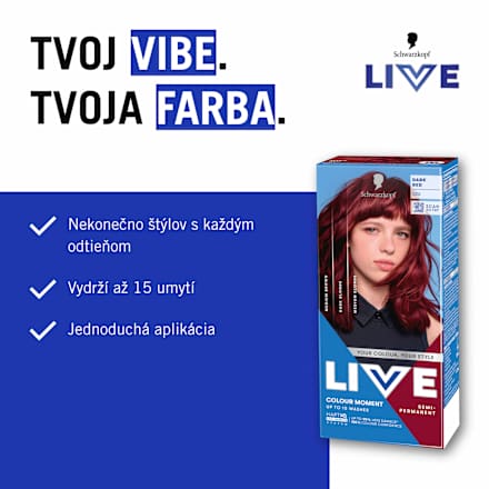 Barva za lase Ultra Brights, 026 Dark Red Schwarzkopf LIVE