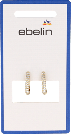 Creolen Strasssteinchen gold ebelin