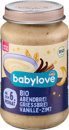 Abendbrei Grieß Vanille-Zimt ab dem 6. Monat babylove