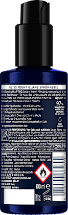 Haarkur Night Glanz Sprühnebel Schwarzkopf GLISS
