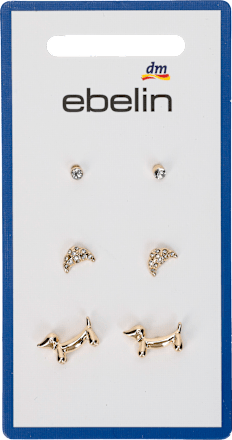 Ohrstecker Set Dackel gold ebelin