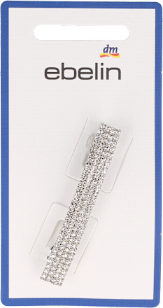 Haarspange mit Strasssteinen silber ebelin