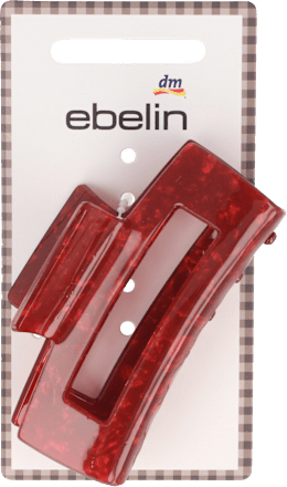 Haarspange rechteckig rot ebelin
