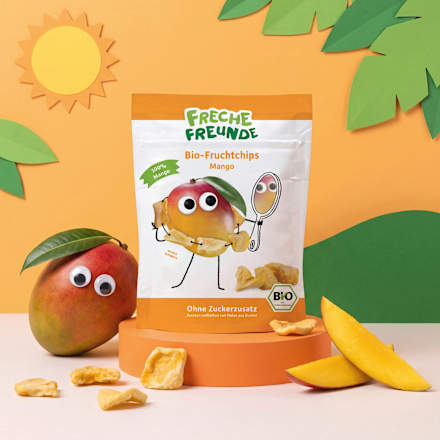 Kindersnack Fruchtchips Mango ab 3 Jahren Freche Freunde