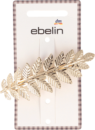 Haarklemme Patentspange Blätter gold ebelin