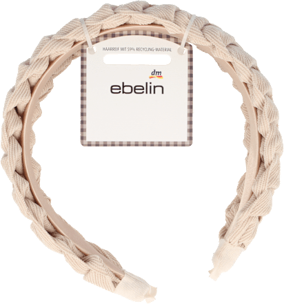 Haarreif geflochten beige ebelin