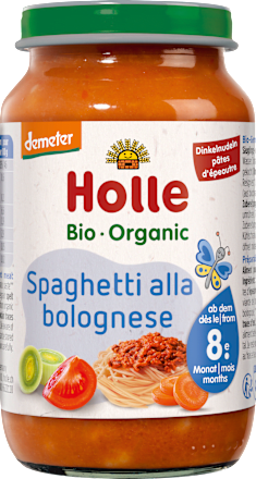 Menü Spaghetti Bolognese ab dem 8.Monat Holle