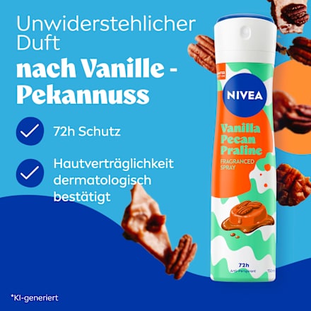 Antitranspirant Deospray Vanilla Pecan Praline NIVEA