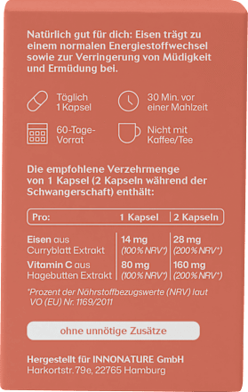Eisen Kapseln 60 St INNONATURE