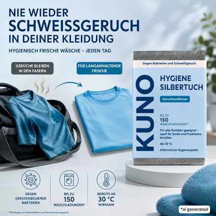 Hygiene-Silbertuch für 150 WL Kuno