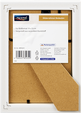 Bilderrahmen Beskeden 10x15cm weiß Paradies