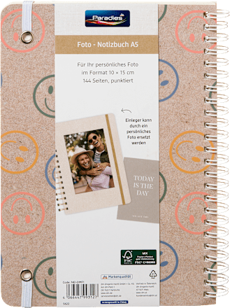Foto-Notizbuch Spiral Smile Paradies