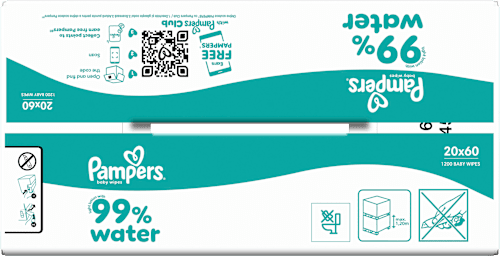 Feuchttücher 99 % Wasser (20x60 St) Pampers