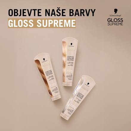 pečující barva na vlasy, Color Gloss, přirozená blond Schwarzkopf GLOSS SUPREME